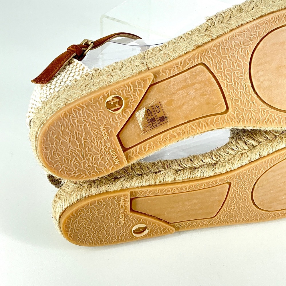 Boden Size 41 US 10 Pineapple Embroidered Espadrille Sandals Spain Anthropologie - Picture 7 of 11